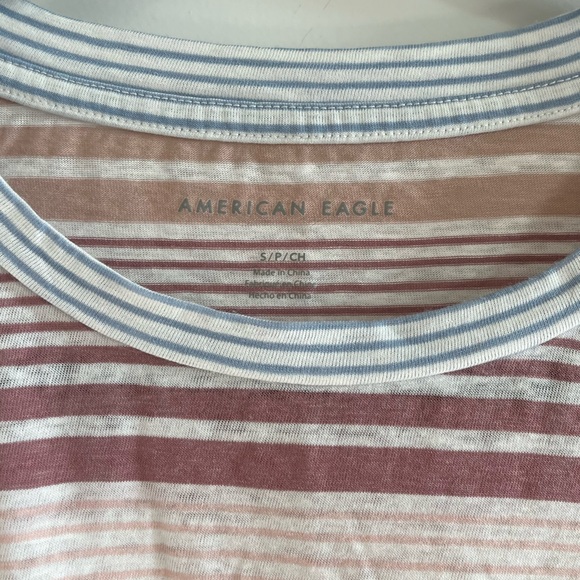 American Eagle striped short sleeve t-shirt, size S - Picture 4 of 6